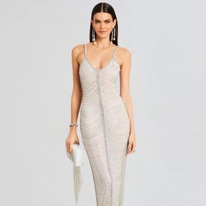 Retrofete Irina Maxi Dress Silver